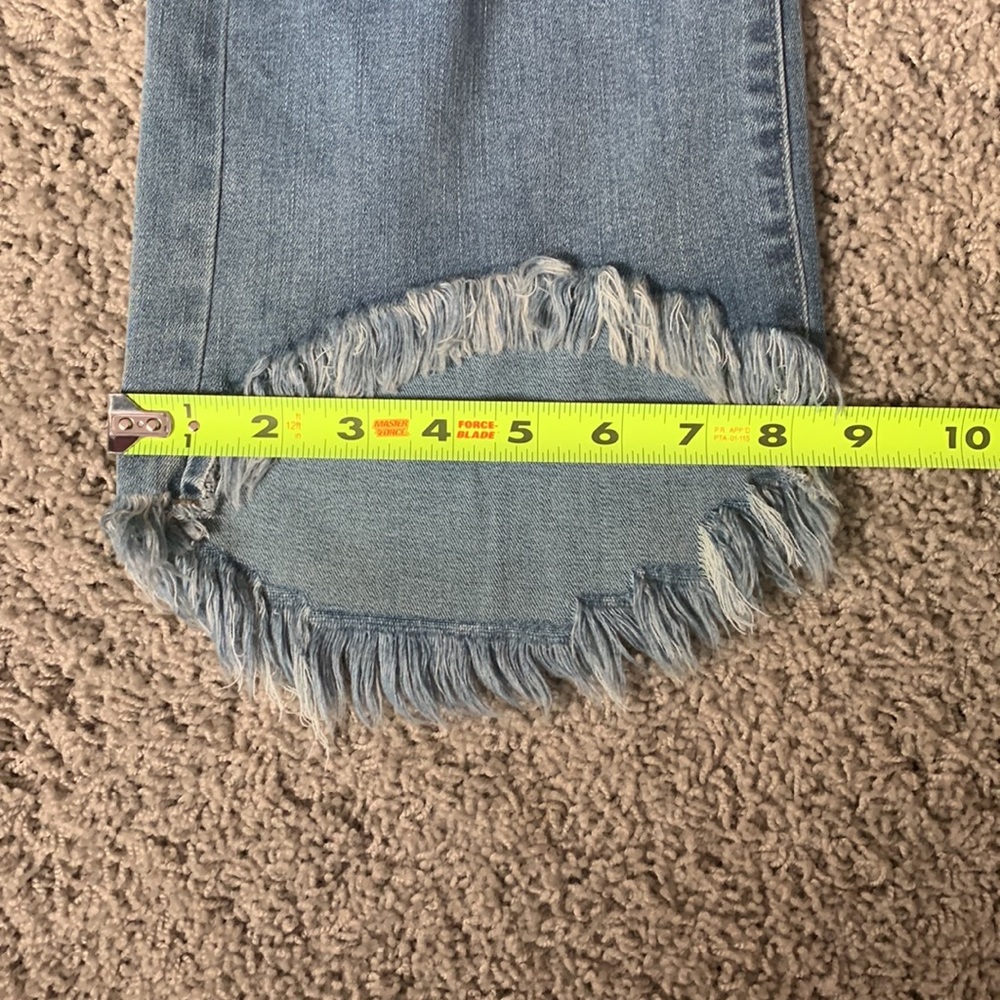 Liverpool Jeans Company Medium Blue Cropped Flare Jeans - Picture 14 of 16